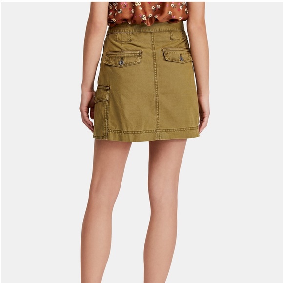 Free People Erika Utility mini skirt army green - Picture 3 of 6